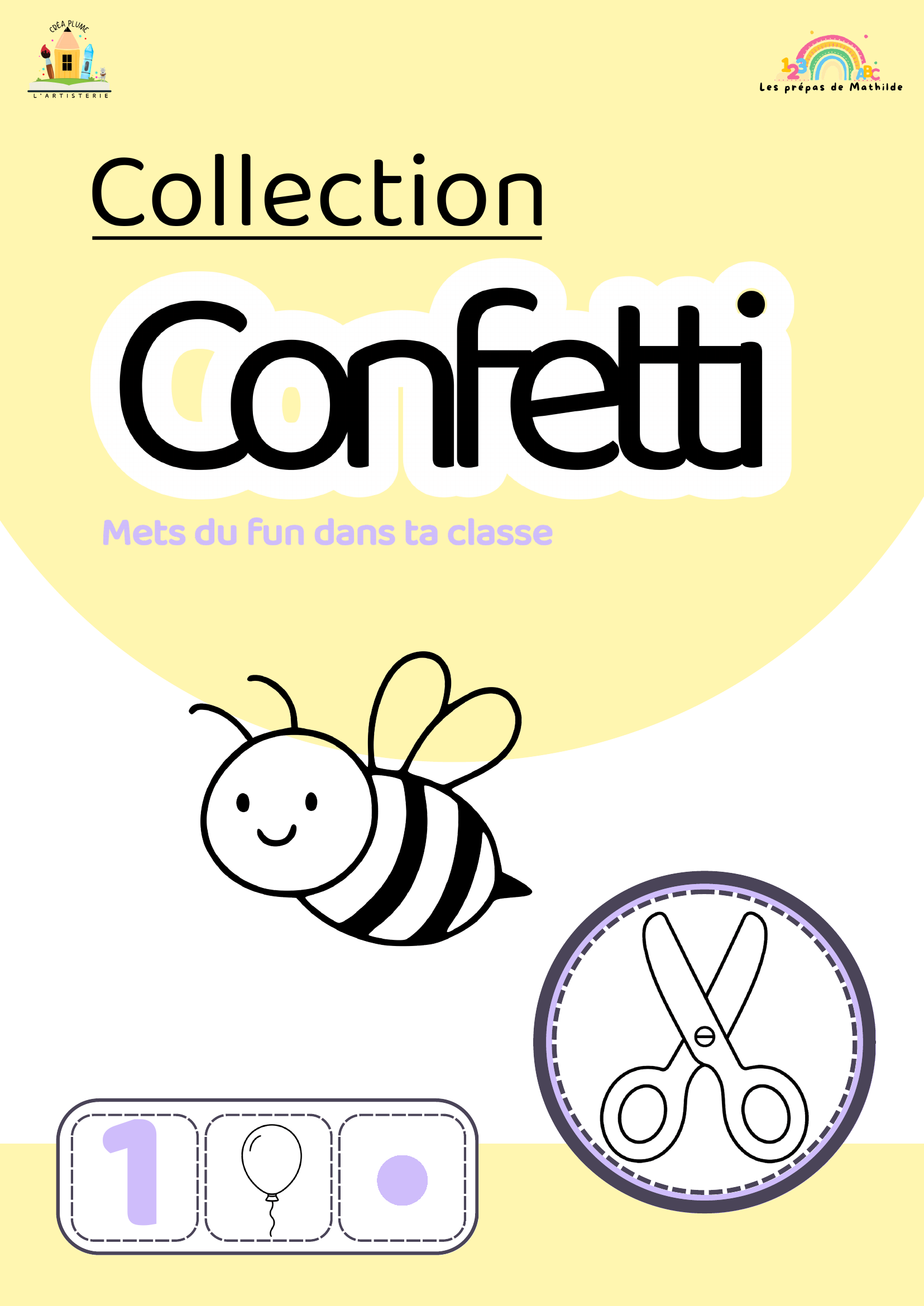 Collection Confetti, pastels doux